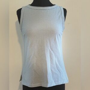 Banana Republic Women’s Striped Tank Top Navy and White Small